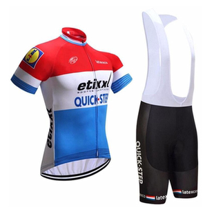 新款环法车队短袖快步骑行服山地车公路自行车服背带夏季男女套装