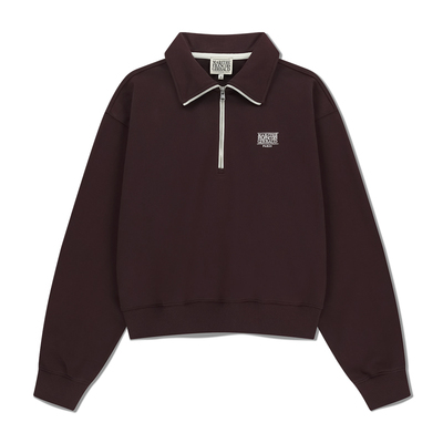 MARITHE女士链条绣半拉链卫衣