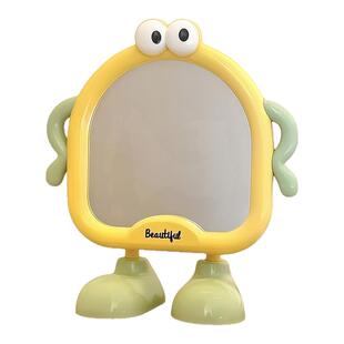 镜子化妆镜可爱大脚台式桌面小镜子家用学生宿舍便携高清美妆镜子