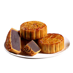 豆沙月饼广式蛋黄莲蓉多口味小糕点零食散装手工特产中秋老式早红