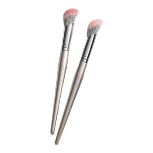 真羊毛斜头指腹腮红点彩刷腮红刷遮瑕刷大号沧州动物毛化妆刷一支