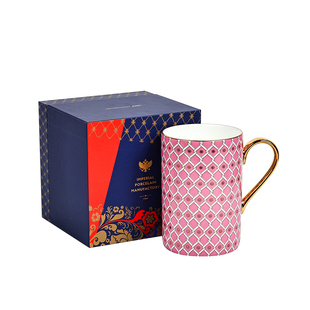 俄罗斯皇家瓷器Lomonosov STAR系列马克杯水杯骨瓷茶杯咖啡杯礼盒