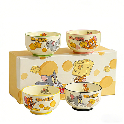 【正版授权】猫和老鼠卡通陶瓷碗