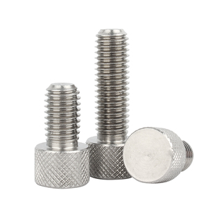 304不锈钢圆形手拧螺丝钉单头手扭滚花螺丝小头手紧调节螺栓M2-M8