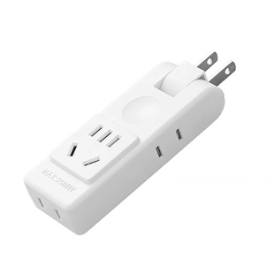 可旋转180%多功能纯铜转换器插座一转四靠墙不挡开关扩展多孔插座