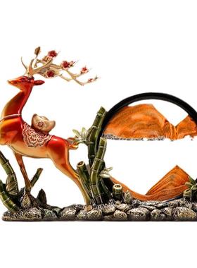 新中式流沙画摆件客厅装饰品