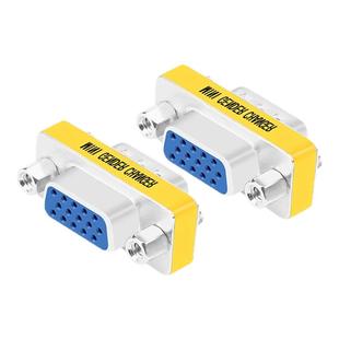 柏图vga母对母转接头直通母母头VGA线延长头15孔对15孔公母头转换