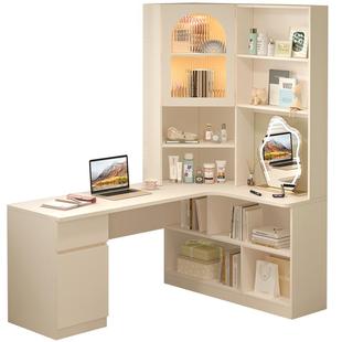 转角书桌转角书柜梳妆台收纳柜一体转角书架书桌组合电脑桌9FL43