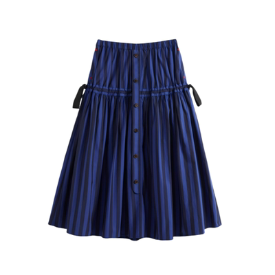 SHORT SENTENCE 设计师 25早秋新品 抽褶条纹半裙 SOLSOL