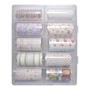 日式美甲饰品装饰晕染INS风格碎花蕾丝美甲转印纸