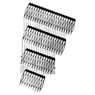 碎发整理神器黑色金属耐用小发卡不刮头不伤发倒插梳发梳密齿梳女