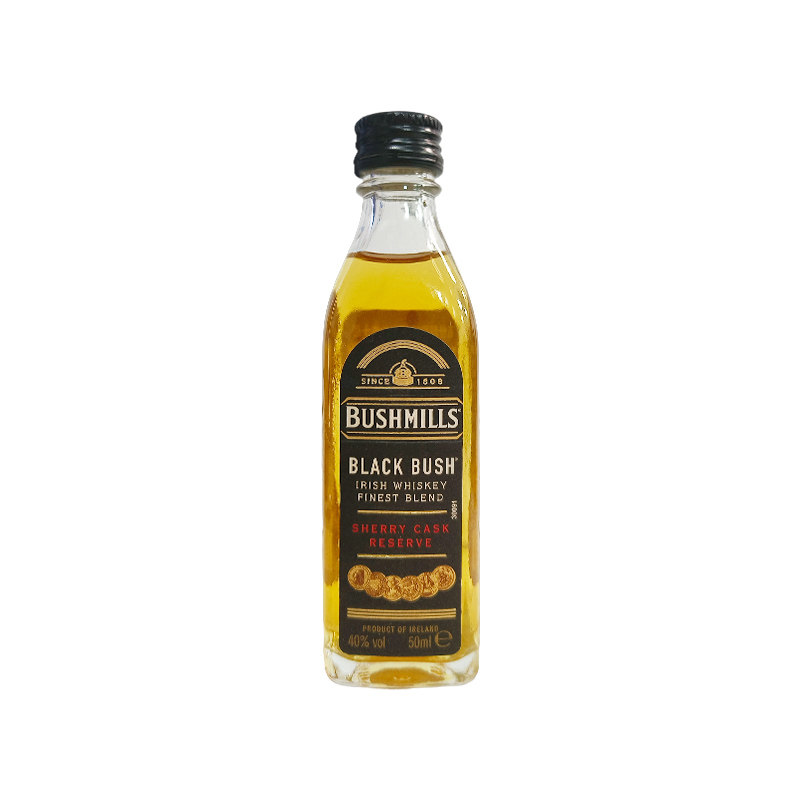 布什米尔Bushmills 黑标50ml威士忌小瓶酒小酒版便利店调酒