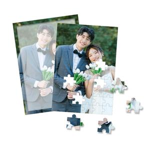 定制婚礼签到拼图带磁吸送相框创意祝福板生日签名年会活动