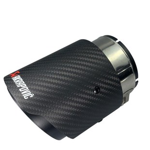 天蝎碳纤维尾喉改装x1不锈钢通用排气管烤蓝大口径一出二尾嘴定制