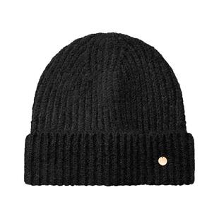 基础款含羊毛针织帽子女秋冬护耳保暖冷帽金属标显脸小薄款毛线帽