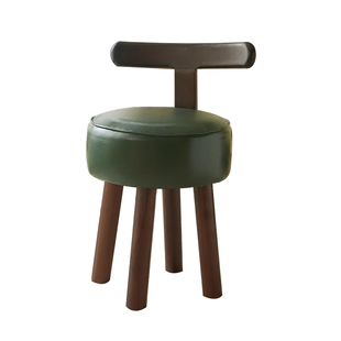 实木凳子家用客厅靠背矮凳门口软包换鞋凳现代简约休闲小凳子