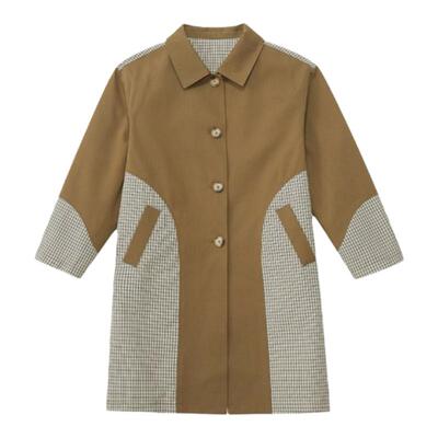 MIMIGOGO儿童小翻领长款外套