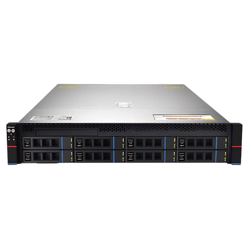 国鑫SR201 D08R-NV 2U双路存储服务器主机支持AMD2/3代CPU 8个U.2