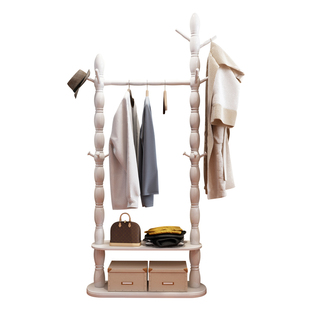 实木衣帽架落地卧室挂衣架欧式门厅置物架客厅衣服架现代简约衣架