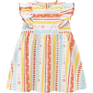 笛莎旗舰店女童短袖连衣裙2025夏季新款儿童宝宝小童公主裙子迪莎