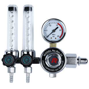 双管氩气表减压阀双流量计压力表氩弧焊机配件减压器双出气RH-25