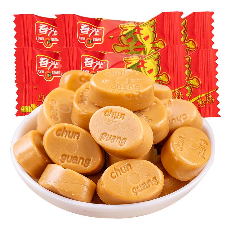 海南特产春光特制椰子糖散装批发结婚喜糖年货老式硬糖小包装糖果