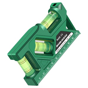 保联水平尺强磁家用高精度平水仪插座开关量角器测量防摔迷你尺子