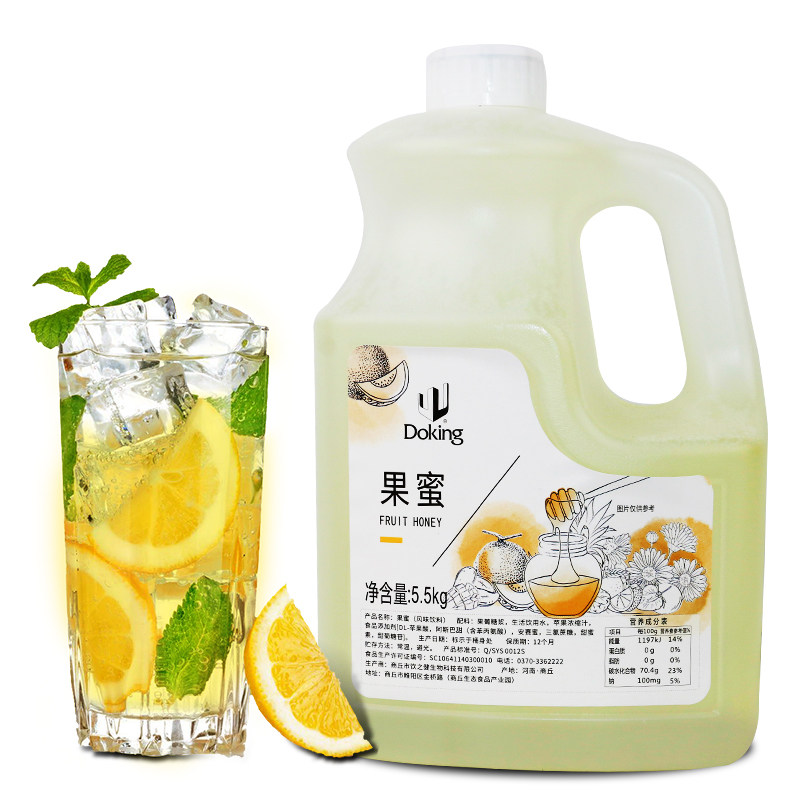 盾皇果蜜柠檬水专用糖浆伴侣商用