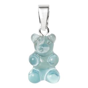 XTASTE 挪威 CRYSTAL HAZE糖果小熊银色无钻款吊坠项链下单送素链