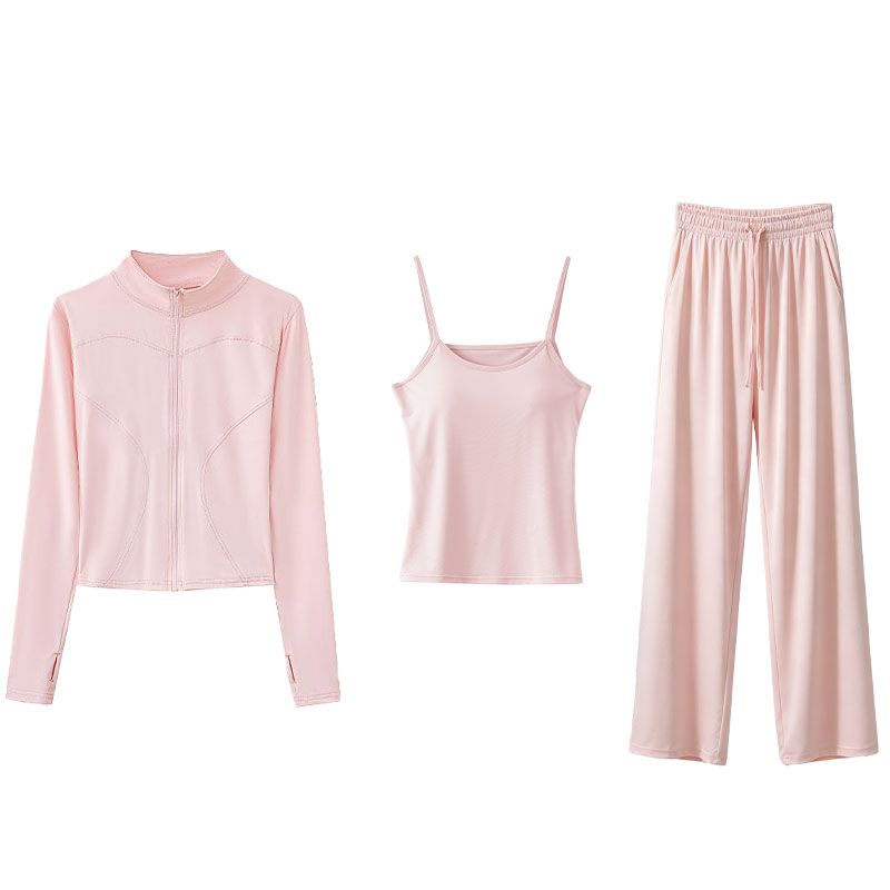 猫人冰丝防晒衣运动套装夏季速干裤高级感高个子爬山裤子徒步外套