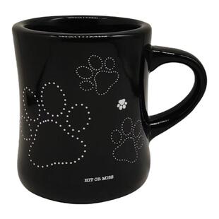 HIT OR MISS狗狗脚印马克杯收腰小狗杯子原创陶瓷咖啡水杯礼物