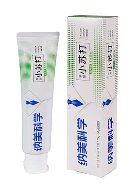 纳美小苏打龙井茶香美白牙膏