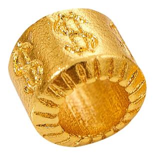 古法沙金迷你小珠金元宝中国结吉祥如意盘缠小环手链diy手串项链