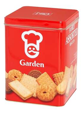港版嘉顿Garden家庭什锦饼干桶装1340/1380g年货礼包混合多口味