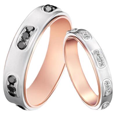 DR始终如一结婚情侣钻石戒指对戒
