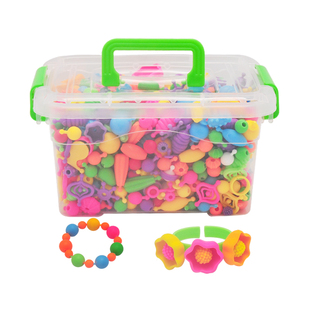 儿童节礼物波普串珠diy手工制作材料穿珠子益智玩具女孩项链手链