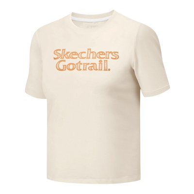 Skechers斯凯奇夏季经典LOGO印花圆领短袖女款T恤 P225W095/00V7