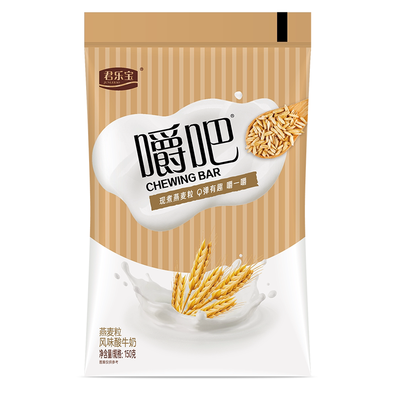 君乐宝嚼吧燕麦粒风味酸牛奶