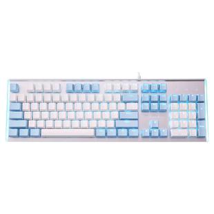 达尔优LK165机械键盘104键蓝光黑轴青轴红轴茶轴电竞游戏有线电脑