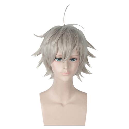 馒头家 cosplay假发 亚斯塔 Asta 黑色五叶草 cos假发 层次大反翘