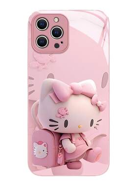 适用苹果卡通kitty猫手机壳