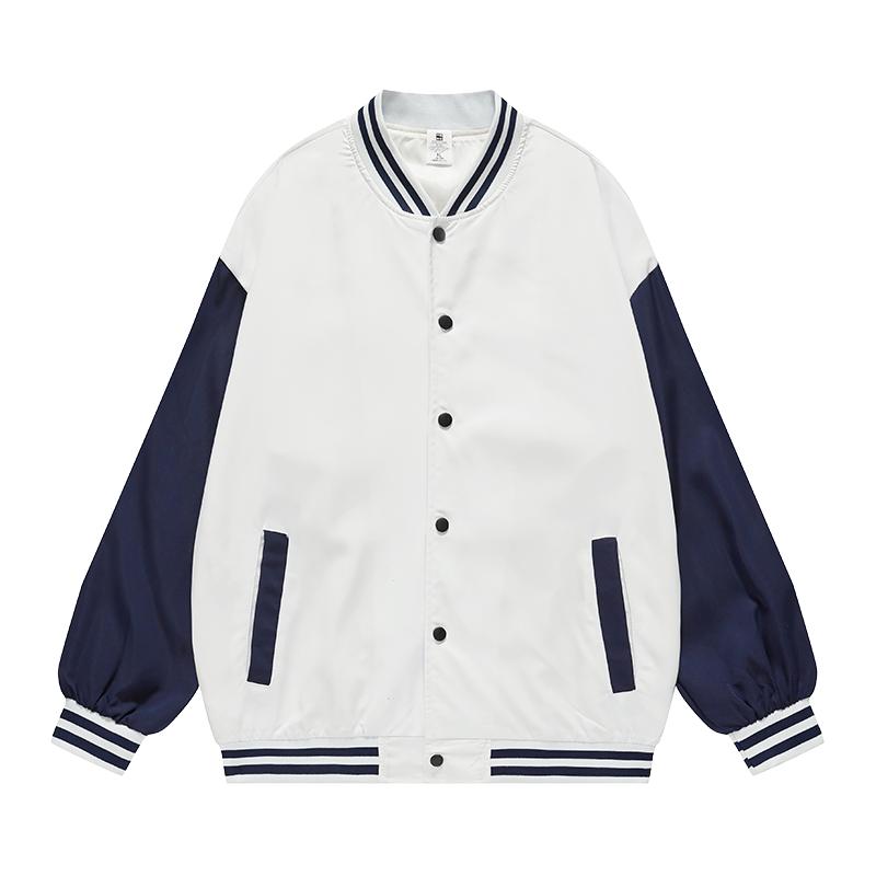 拼色棒球服卫衣定制班服印图案
