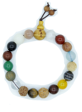 佛言佛语菩提十八籽手串带标签