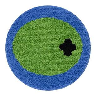 原创ins复古坐垫植绒椅垫簇绒地毯可机洗家用耐脏吸水杯垫沙发垫