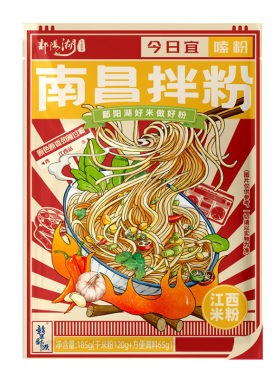 鄱阳湖江西南昌拌粉正宗特色米粉香辣米线方便速食早餐夜宵185g