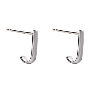 两种戴法的耳钉 馨子同款 通体s925纯银个性简约耳环女潮新款耳饰