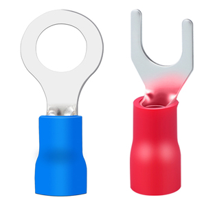 y型o型接线端子绝缘SV/RV冷压端子黄铜u型叉型压线铜线鼻子1000只