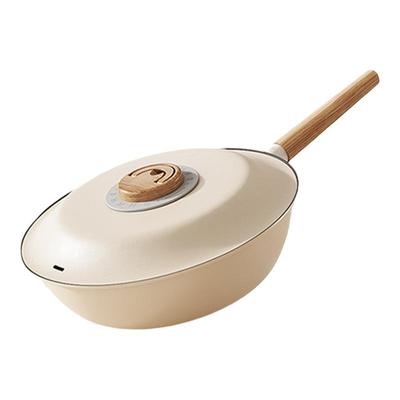 三禾维纳无涂层禾木不粘炒菜锅煎炒锅家用炒菜锅