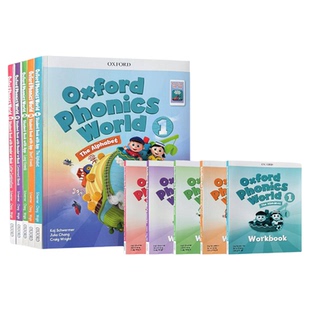 新品正版优惠 新版牛津自然拼读教材 Oxford Phonics World 自然拼读英语教材 OPW教材牛津自然拼读世界 幼少儿英语零基础拼读发音