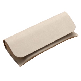 高级眼镜盒卡其色小号油边BL款皮夹太阳眼镜盒磁吸抗压翻盖墨镜套